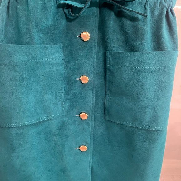 Dressing, rich, extremely rare, find, genuine, ultra, suede jumper dress, size 8 - Picture 10 of 17